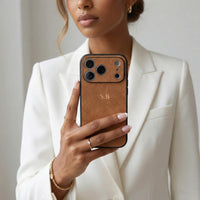 Brown Suede iPhone Case