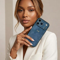 Blue Suede iPhone Case