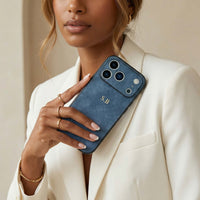 Blue Suede iPhone Case