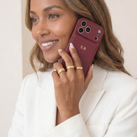 Wine Personalized Leather iPhone Case