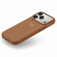 Dark Brown Magnetic Leather iPhone Case