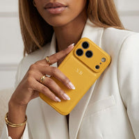Yellow Leather iPhone Case