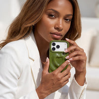 Green 3D Heart Design iPhone Case