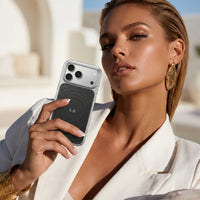 Black Personalized Magnetic iPhone Case With Leather