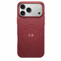Wine Personalized Magnetic iPhone Case With Leather