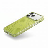 Green Personalized Magnetic iPhone Case With Leather