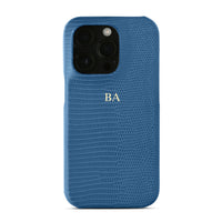 Dark blue Leather Croc iPhone Case - #Snap Bands#