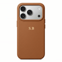 Dark Brown Magnetic Leather iPhone Case - Snap Bands