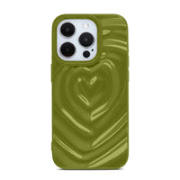 Green 3D Heart Design iPhone Case - #Snap Bands#