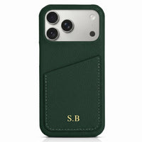 Green Card Holder Leather iPhone Case - #Snap Bands#