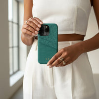 Green Crocodile iPhone Case - Snap Bands