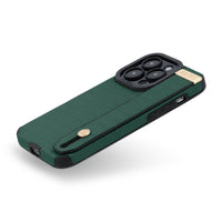 Green Crocodile Texture Elegant iPhone Case with Metallic Accent - #Snap Bands#