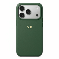 Green Magnetic Leather iPhone Case - Snap Bands