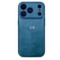 Green Personalized Monogram Leather iPhone Case - Snap Bands