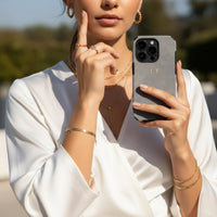 Grey Suede iPhone Case - Snap Bands