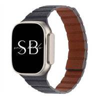 Grippo Magnetic Leather Link Band - #Snap Bands#