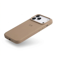 Brown Personalized Liquid Silicone iPhone Case