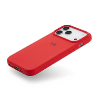 Red Personalized Liquid Silicone iPhone Case