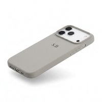 Gray Personalized Liquid Silicone iPhone Case
