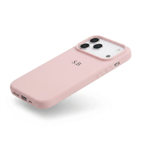 Pink Personalized Liquid Silicone iPhone Case