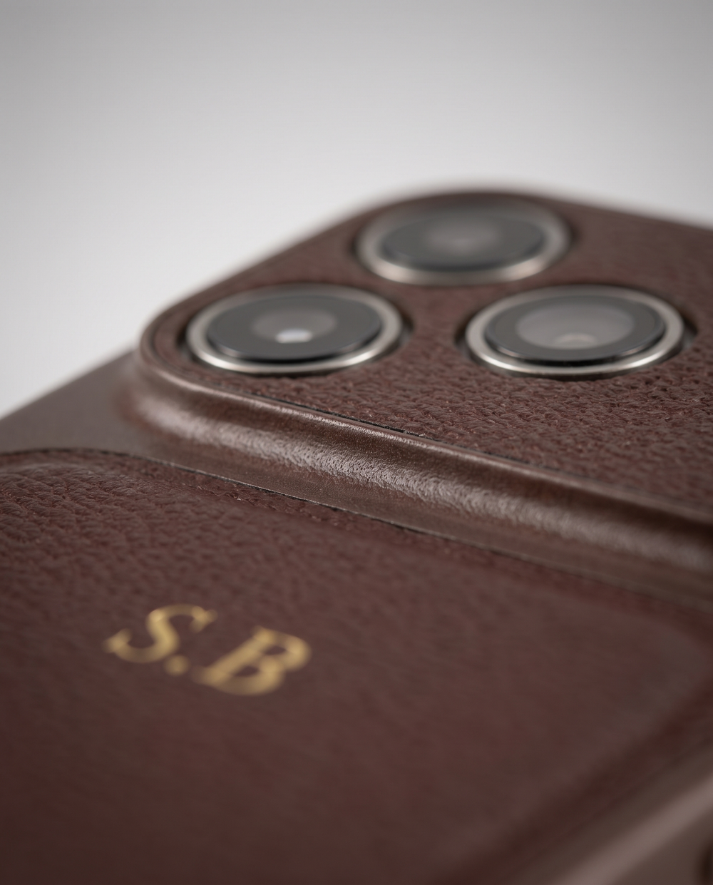 Orange Personalized iPhone Case With Leather