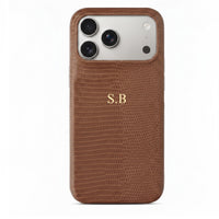 Brown Leather Snake iPhone Case