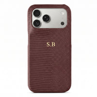 Wine Leather Snake iPhone Case