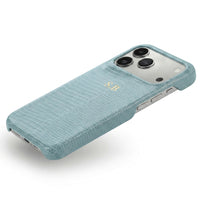 Blue Leather Snake iPhone Case