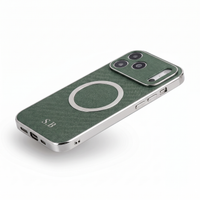 Green Personalized Magnetic Leather iPhone Case