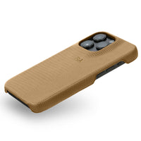 Khaki Leather Croc iPhone Case - #Snap Bands#