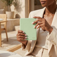 Light Green Leather Kindle Case