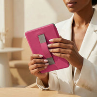 Hot Pink Leather Kindle Case with Hand Strap