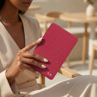 Red Textured Leather Kindle Case with Hand Strap