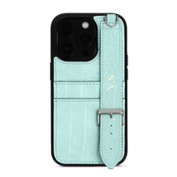 Light green iPhone Case with Strap - #Snap Bands#