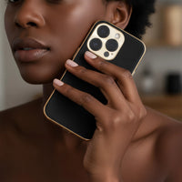 Luxury Lambskin Leather Custom iPhone Case - Snap Bands