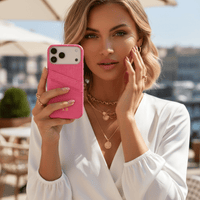 Pink Crocodile iPhone Case - Snap Bands