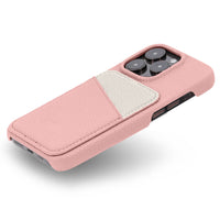 Pink iPhone Case with Card Holder Two Colors - Snap Bands