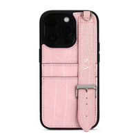 Pink iPhone Case with Strap - #Snap Bands#