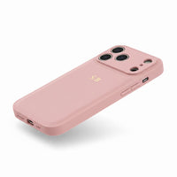 Pink Leather iPhone Case - Snap Bands
