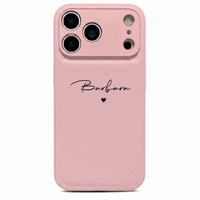 Pink Personalized Leather iPhone Case - Snap Bands
