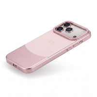 Pink Two-Tone Monogrammed Leather iPhone Case - #Snap Bands#