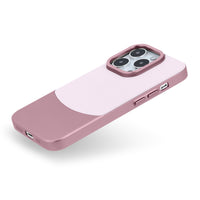 Pink Two - Tone Monogrammed Leather iPhone Case - #Snap Bands#