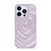 Purple 3D Heart Design iPhone Case - #Snap Bands#