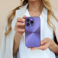 Purple Flashy Alu iPhone Case - Snap Bands