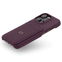 Purple iPhone Case with Card Holder - #Snap Bands#