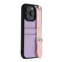 Purple Pink iPhone Case with Strap - #Snap Bands#