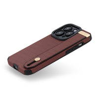 Red Crocodile Texture Elegant iPhone Case with Metallic Accent - #Snap Bands#