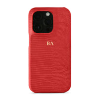 Red Leather Croc iPhone Case - #Snap Bands#