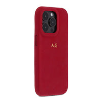 Red Leather iPhone Case - #Snap Bands#
