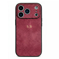 Red Suede iPhone Case - Snap Bands